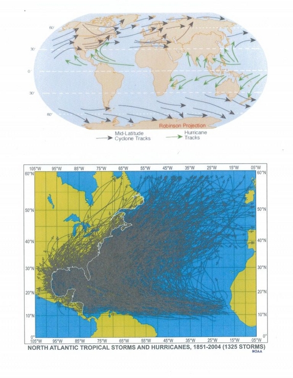 Historic Hurricane Tracks