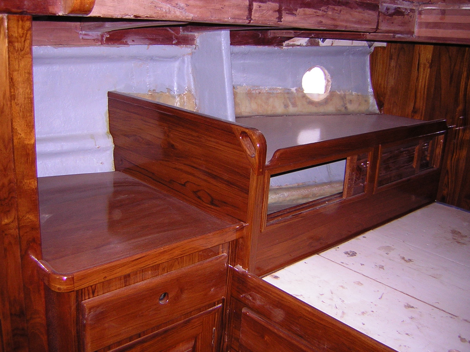Aft Bunk Starboard, Varnished; May 16th, 2007