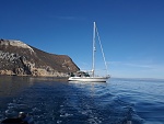 On the hook at Cuyler Harbor, San Miguel Island, California