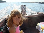 marcella on boat St. Clair river 100 mph
