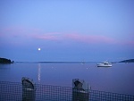 Moonrise over Belfast Bay, Belfast, Maine July 2011