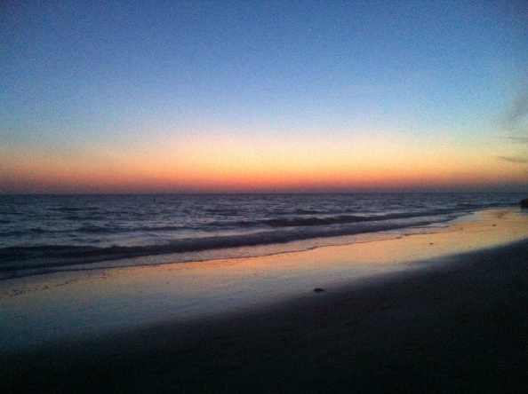 Sunset over Redington Beach, Florida April 2012