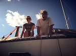 Rachel & JC on deck, 2013.