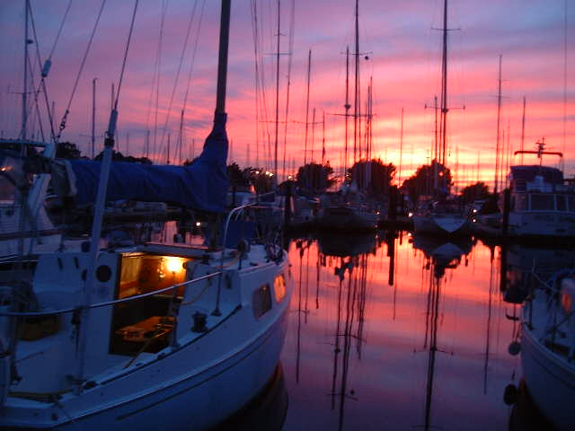 Sunset at Berkeley Marina