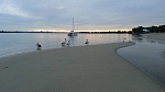 Pumicestone Passage anchorage at sunset