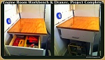 Custom Built Workbench & Drawer in Starboard Engine Room