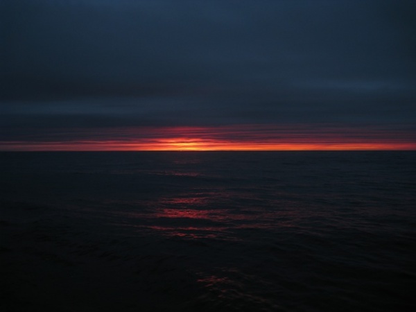 Midnight sun in the North Sea  Time 00:00 :)