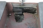 cockpit repair.  This was condition of rotten plywood and supporting beam.  We launched boat in this condition and sailed it for 2 years without...