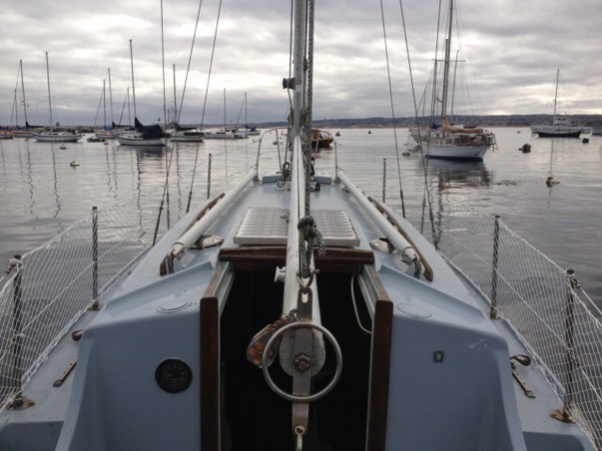 The Senta - 28ft Colvic Sea Rover from the Cockpit