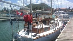 On the dock at St Lucia