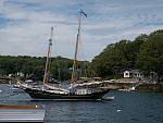 Schooner Sycamore - We watched the old couple ready this boat to sail off their mooring and out of Linekin Bay. It seemed like a very slow process...