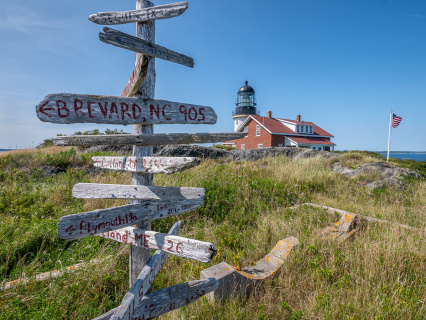 Seguin Island Lighthouse - We sailed right by Seguin for years - so often in the fog that we got to calling it "no-see-gwen" - but we have stopped there twice in the past three years and it is a worthwhile stop. The ancorage is easy with lots of moorings and the view is fabulous.