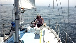 Jeanna at the helm