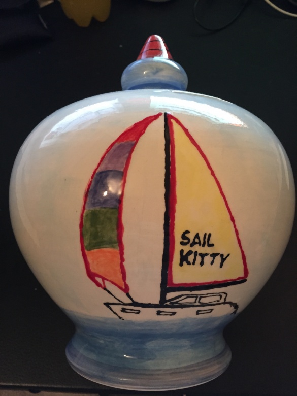 My Sail Kitty Jar.