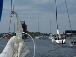 Lining Up For The Swing Bridge At Little Current