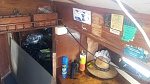 Chart table and main cabin before I refurbish it