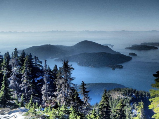 My sisters friend took this from Bowen Island; she sent it to motivate me to come home sooner - since this would be my home harbor.  I think its working~