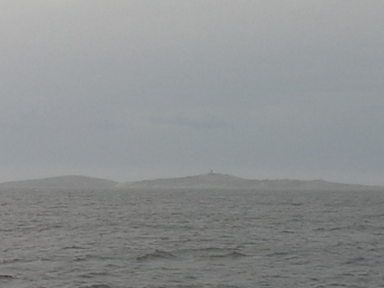 n) A foggy Montague Island