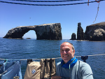 Arch rock, east point of Anacapa Island.