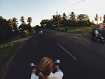 Scootering around Rarotonga