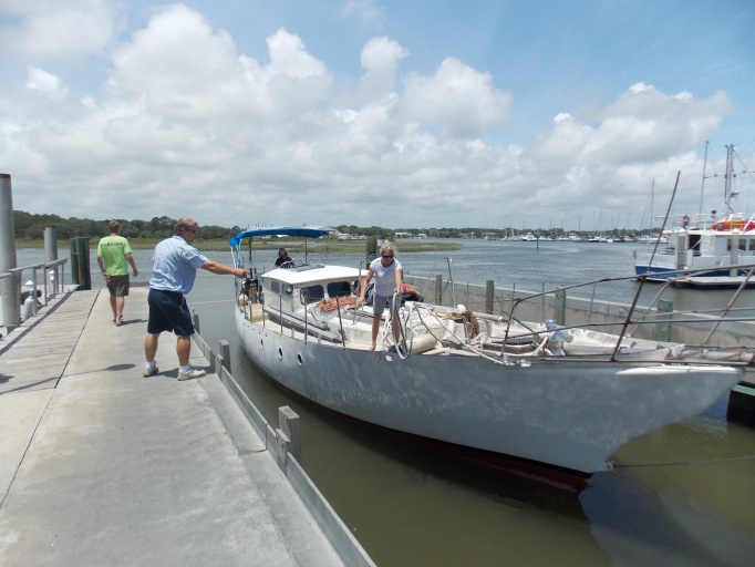 First time her keel has been wet in 13 years.