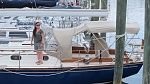 My beautiful wife and my pretty boat.