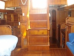 part of crew lounge, galley and hall to captain's suite