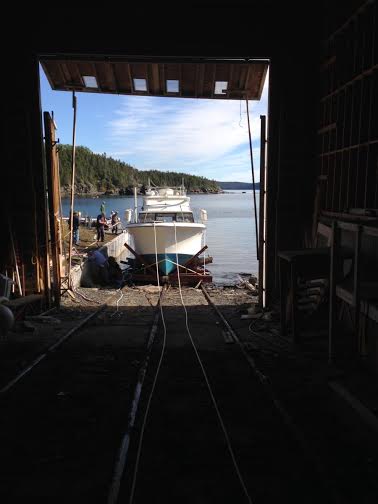 Boat Launch ..she touches the water