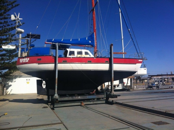 First slipping, about to return to the water, October 2013