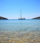 Out in the Aegean...again all alone at anchor Spring 2015