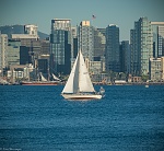 First sail in front of downtown San Diego