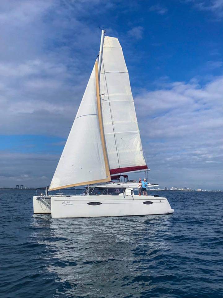 Our friend John brought his m/v Nauti Blonde out to catch some pics of us launching out on our maiden voyage from Fort Lauderdale to Key West.