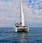 Our friend John brought his m/v Nauti Blonde out to catch some pics of us launching out on our maiden voyage from Fort Lauderdale to Key West.