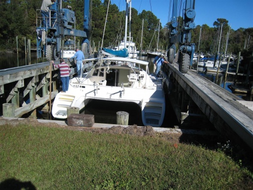 Haulout at Wayfarers Cove