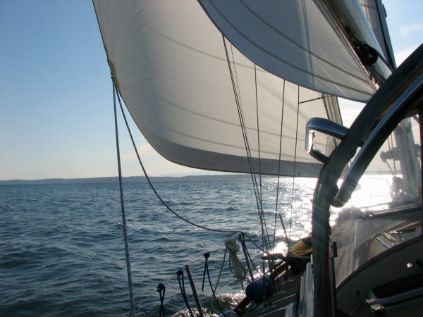 October 2008 on Saratoga Passage. Heading home.