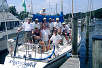 I raced with Krugerrand for about 13 years. This photo was taken before a race in her slip at Holiday Harbor in Solomon's, MD in probably 2003.