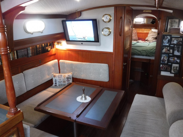 Interior of our fully restored Grand Marnier ketch.
7 years