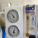 HRO watermaker makes 55 gals plus per hour.