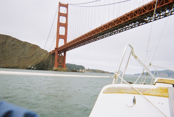 Approaching the bridge.