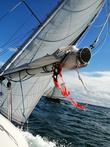 By doubling "Le Renard" a copy of the last sailboat of the Saint-Malo corsair Surcouf