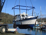 Lift into the river Dart after I bought her