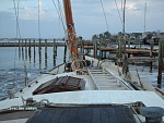 pulling away from the berth she went down at during Ike.