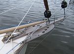 22c. 2011, My Rob Roy 23 (Tupelo) custom teak bowsprit and new cutter rig. The Alado furling system has some unique features. 1. you do not remove...