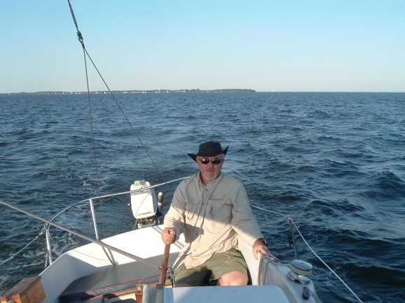 Bringing her down the Chesapeake and across the Patapsco. We were dodging commercial traffic leaving Baltimore Harbor and weaving through the racers from Old Road Bay and Rock Creek. GPS says we topped out at 9.2kts for about 3 minutes. A three hour tour... a three hours tour... from Middle River to Glen Burnie.