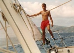 1993 chartering in the BVI (my son)