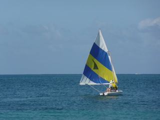 2010 Sailing our Sunfish "Reef Runner" off St. Croix