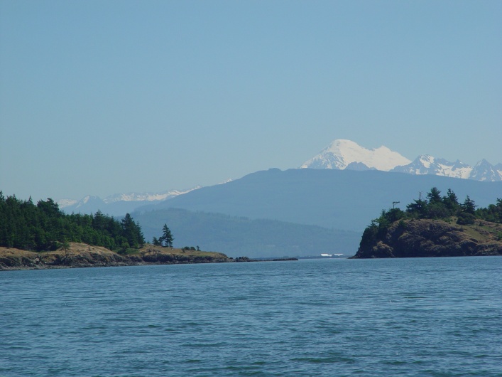 Copy of NW 2002   Mt Baker, behind Obstruction Island, San Juans