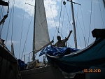 Nothing like trying out them sails out on dry land first.