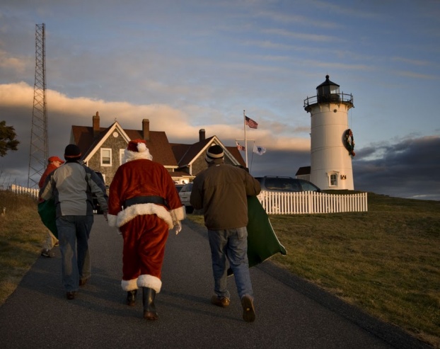 Lighthouse santa