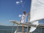 Randy enjoying the sail